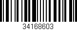 Código de barras (EAN, GTIN, SKU, ISBN): '34168603'