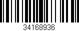 Código de barras (EAN, GTIN, SKU, ISBN): '34168936'