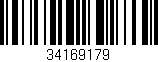 Código de barras (EAN, GTIN, SKU, ISBN): '34169179'