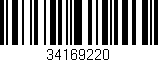 Código de barras (EAN, GTIN, SKU, ISBN): '34169220'