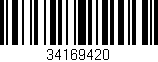 Código de barras (EAN, GTIN, SKU, ISBN): '34169420'