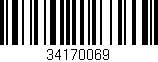 Código de barras (EAN, GTIN, SKU, ISBN): '34170069'