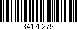 Código de barras (EAN, GTIN, SKU, ISBN): '34170279'