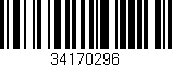 Código de barras (EAN, GTIN, SKU, ISBN): '34170296'