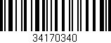 Código de barras (EAN, GTIN, SKU, ISBN): '34170340'