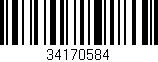 Código de barras (EAN, GTIN, SKU, ISBN): '34170584'