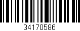 Código de barras (EAN, GTIN, SKU, ISBN): '34170586'