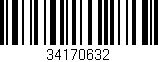 Código de barras (EAN, GTIN, SKU, ISBN): '34170632'