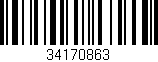 Código de barras (EAN, GTIN, SKU, ISBN): '34170863'