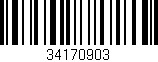 Código de barras (EAN, GTIN, SKU, ISBN): '34170903'