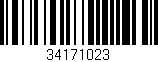 Código de barras (EAN, GTIN, SKU, ISBN): '34171023'