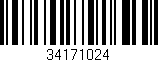 Código de barras (EAN, GTIN, SKU, ISBN): '34171024'