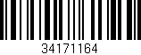 Código de barras (EAN, GTIN, SKU, ISBN): '34171164'