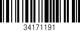 Código de barras (EAN, GTIN, SKU, ISBN): '34171191'