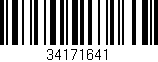 Código de barras (EAN, GTIN, SKU, ISBN): '34171641'