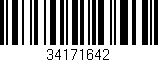 Código de barras (EAN, GTIN, SKU, ISBN): '34171642'