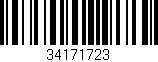 Código de barras (EAN, GTIN, SKU, ISBN): '34171723'
