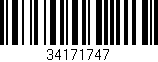 Código de barras (EAN, GTIN, SKU, ISBN): '34171747'