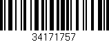 Código de barras (EAN, GTIN, SKU, ISBN): '34171757'