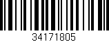 Código de barras (EAN, GTIN, SKU, ISBN): '34171805'