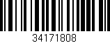Código de barras (EAN, GTIN, SKU, ISBN): '34171808'
