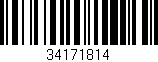 Código de barras (EAN, GTIN, SKU, ISBN): '34171814'