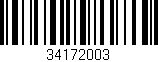 Código de barras (EAN, GTIN, SKU, ISBN): '34172003'