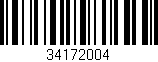 Código de barras (EAN, GTIN, SKU, ISBN): '34172004'