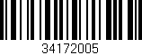 Código de barras (EAN, GTIN, SKU, ISBN): '34172005'