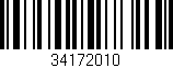 Código de barras (EAN, GTIN, SKU, ISBN): '34172010'