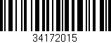 Código de barras (EAN, GTIN, SKU, ISBN): '34172015'