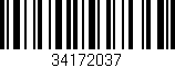 Código de barras (EAN, GTIN, SKU, ISBN): '34172037'