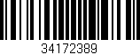 Código de barras (EAN, GTIN, SKU, ISBN): '34172389'