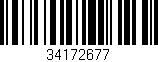 Código de barras (EAN, GTIN, SKU, ISBN): '34172677'