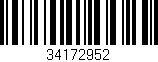 Código de barras (EAN, GTIN, SKU, ISBN): '34172952'