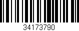 Código de barras (EAN, GTIN, SKU, ISBN): '34173790'
