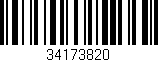 Código de barras (EAN, GTIN, SKU, ISBN): '34173820'