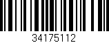 Código de barras (EAN, GTIN, SKU, ISBN): '34175112'