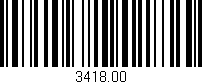 Código de barras (EAN, GTIN, SKU, ISBN): '3418.00'