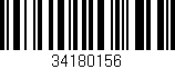 Código de barras (EAN, GTIN, SKU, ISBN): '34180156'