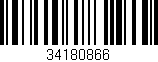 Código de barras (EAN, GTIN, SKU, ISBN): '34180866'