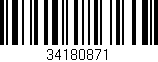 Código de barras (EAN, GTIN, SKU, ISBN): '34180871'