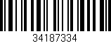 Código de barras (EAN, GTIN, SKU, ISBN): '34187334'