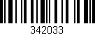 Código de barras (EAN, GTIN, SKU, ISBN): '342033'