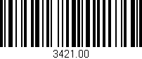 Código de barras (EAN, GTIN, SKU, ISBN): '3421.00'