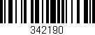 Código de barras (EAN, GTIN, SKU, ISBN): '342190'