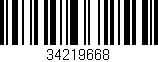 Código de barras (EAN, GTIN, SKU, ISBN): '34219668'