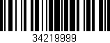 Código de barras (EAN, GTIN, SKU, ISBN): '34219999'