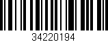 Código de barras (EAN, GTIN, SKU, ISBN): '34220194'