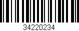 Código de barras (EAN, GTIN, SKU, ISBN): '34220234'